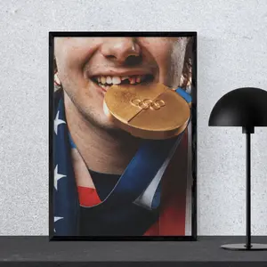 [POSTER No FRAME] Team USA Hockey Gold Poster, Home Decor Room, Decor For Wall