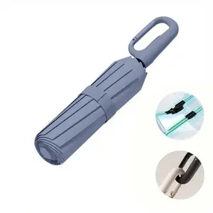 1 automatic opening and closing heavy-duty 12 bone windproof umbrella, dual windproof design - automatic button operation, all-weather waterproof and windproof, with handle, sturdy iron frame, foldable storage