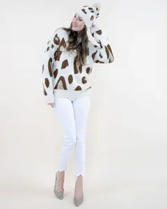 Eyelash Leopard Beanie