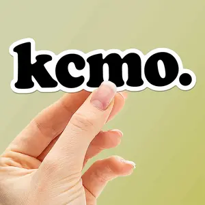 KCMO Sticker - Black and White Kansas City Missouri Decal