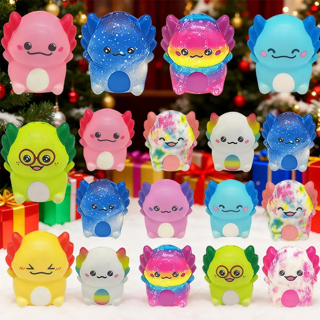 10 Pack Axolotl Slow Rise Toys Set, Individually Wrapped Small Foam ...