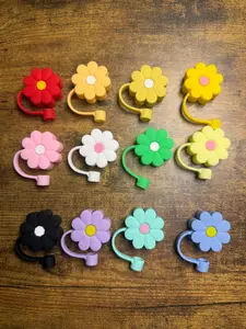 Floral Straw Topper