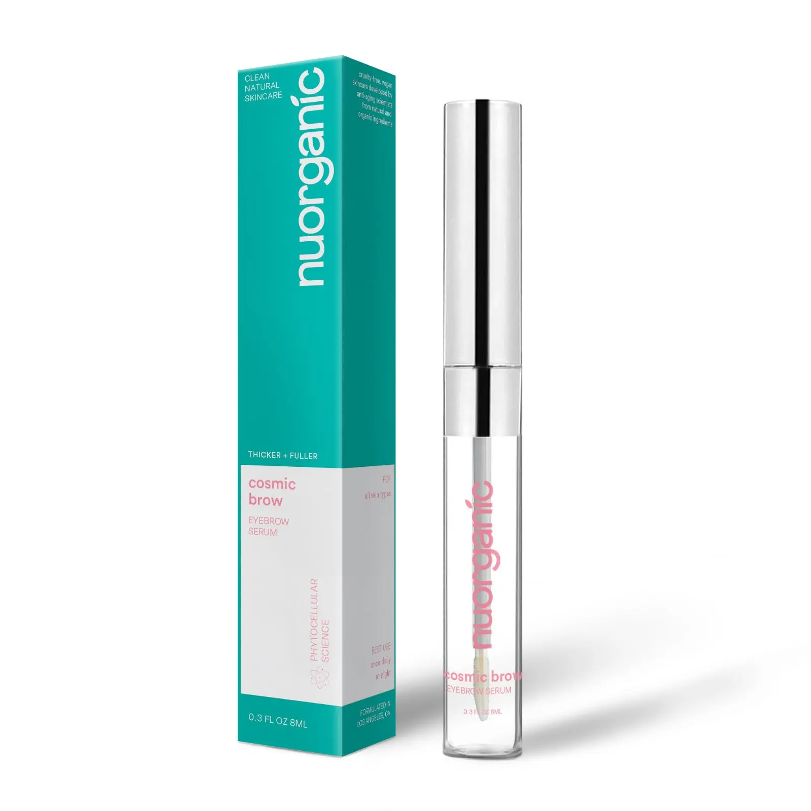 nuorganic Cosmic Brow Eyebrow Serum for Longer, Stronger, and Darker Brows, nuorganic Skincare, Brow Growth nuorganic Cosmic Brow Eyebrow Serum for Longer, Stronger, and Darker Brows, nuorganic Skincare, Brow Growth