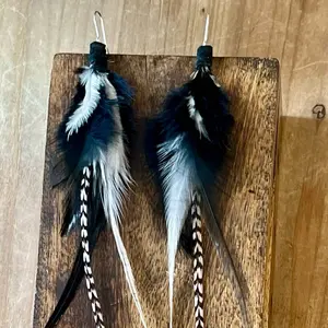 Bohemian Gypsy Feather Earrings $35