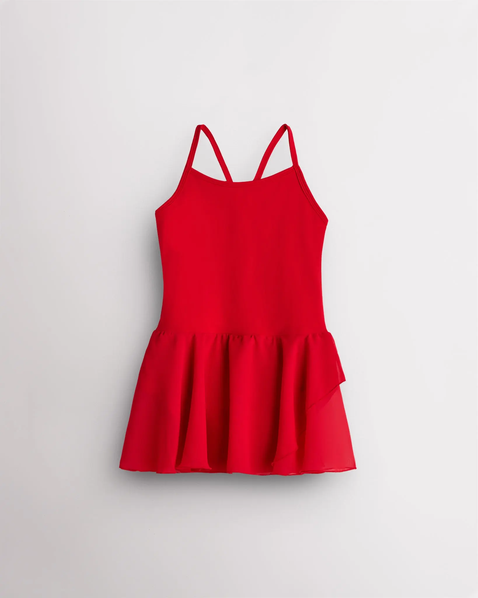 Girls' Camisole Dancewear, Breathable Dance Dress with Camisole Top for Stage Performances