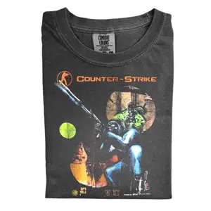 The Vintage Counter Strike Sniper Comfort Color Shirt, Tactical FPS Gamer Shirt, Retro Shooting Game Shirt, Vintage Gaming Shirt, Gift for Men, Gift for Women, Crew Neck T-shirt, Trending T-shirt