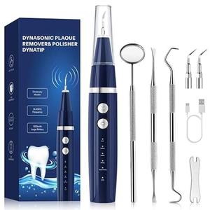 ultrasonic teeth cleaner, 1 box rechargeable teeth polisher with replacement heads & accessories, oral irrigator for home & travel, water flosser for teeth, oral care supplies, dental cleaning kit, oral care tools