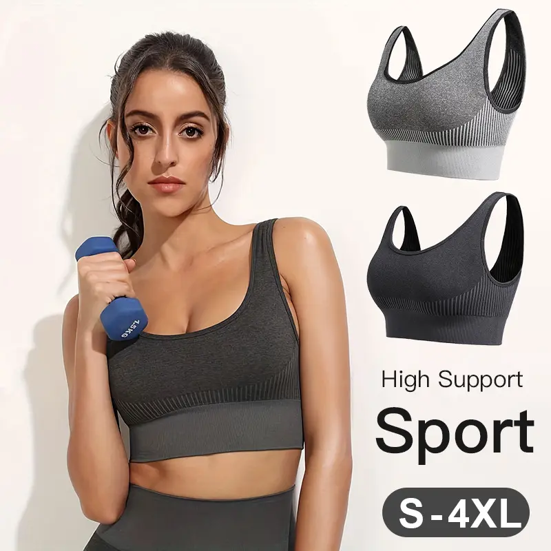 Sports Bra High Strength Shockproof Plus Size Quick-drying Seamless