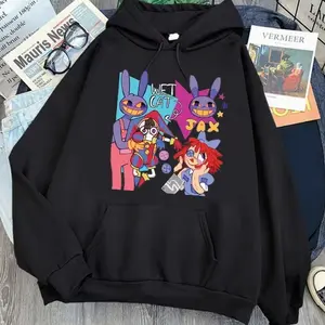 Jax The Amazing Digital Circus Hoodie Fashion Long Sleeve Kawaii Unisex Autumn Winter Vintage Sweatshirts Casual Y2K Top Tees