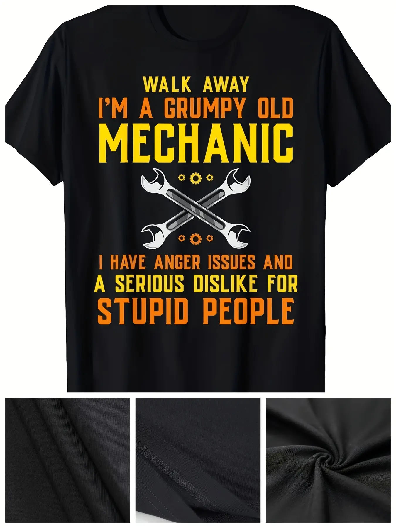 Mechanic T Shirt for Men Engineer Handyman Garage Repairman 146 Suitable for Casual Friday