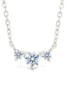 Sterling Silver Robin CZ Necklace