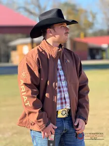 ARIAT JACKET LOGO 2.0 SOFTSEHLL POTTING SOIL- 10058156