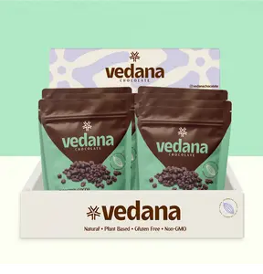 Roasted Cocoa Nibs Coated with Dark Chocolate