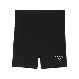 PUMA Womens X Hyrox 3 Inch Biker Shorts Casual Bottoms Casual - Black