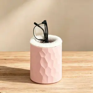 Plush Lined Eyeglasses Holder for Nightstand  Protective Glasses Holder Stand Case Anti-scratch Glasses Storage Organizer for Table, Desk, Nightstand, Office ()