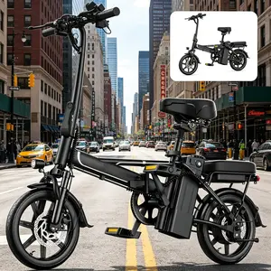 US 14" Foldable Electric Bike for Adults | 750W Peak Motor, 22 MPH Speed | 48V 10.4Ah/15.6Ah Battery, Electric Scooter| with Dual-Seat and Multi-Shock Absorption & Smart APP | With Phone Holder | UL2849 Certified Motor | Nice for Gift & Daily Commutes