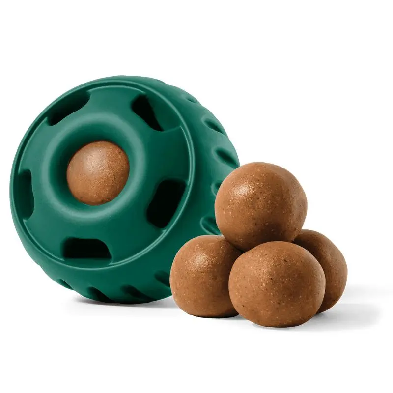 New Pet Silicone Feeding Ball Pet Food Dispensing Toy Ball Chew Snack Toy Pet Supplies Interactive Dog Food Toy to Keep Your Puppy Busy