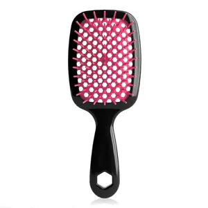 Multi-Functional Massage Comb, Hair Detangling Comb, Hollowed-Out Honeycomb Grid Design, Smooth Hair Dual-Purpose Drying & Styling Tool