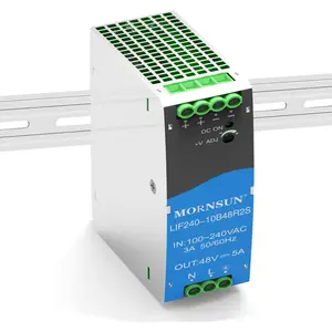 240W Din Rail Power Supply with PFC Function for Maximum Efficiency, 48V 5A Output, Single Output AC to DC Switching Power Supply- for Industrial Applications