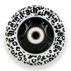 Cheetah Rippers 76mm 89A White Wheels with Abec 9 Bearings for Razor RipStik