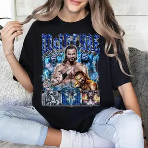Drew McIntyre T-Shirt, Bootleg Shirt, Fans Shirt, Casual Unisex Vintage Retro, Fashion Cotton, Full Colors, Full Sizes, For Men, For Women