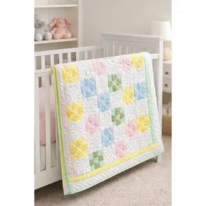Amish hand quilted  lap quilt or baby quilt