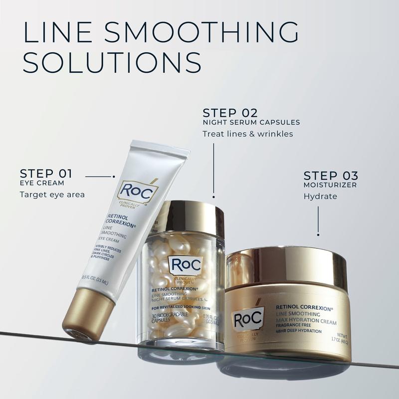 [RoC Skincare] RETINOL CORREXION Line Smoothing Night Serum Capsules