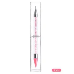 Dual-Head Rhinestone Pen for Nail Art, Quick Pearl Picker, Diamond Art Tool, Rotating Glue Dot Pen, DIY Supplies, Beauty Accessories