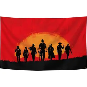 Game Tapestry Red Dead 2 Merch Poster Redemption Pop Art Home Decoration Banner for College Dorm Room Decor,Outdoor,Gift, Parties father's day gifts,gifts boyfriend,gifts for girl adults,gifts under 100 dollars,cheap stuff for your room,bathroom acce