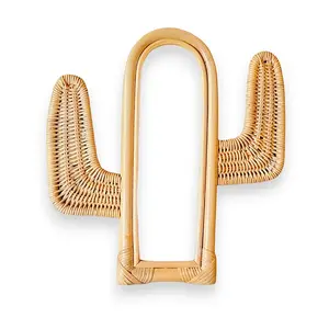 Rattan Cactus Mirror Rattan Cactus Mirror