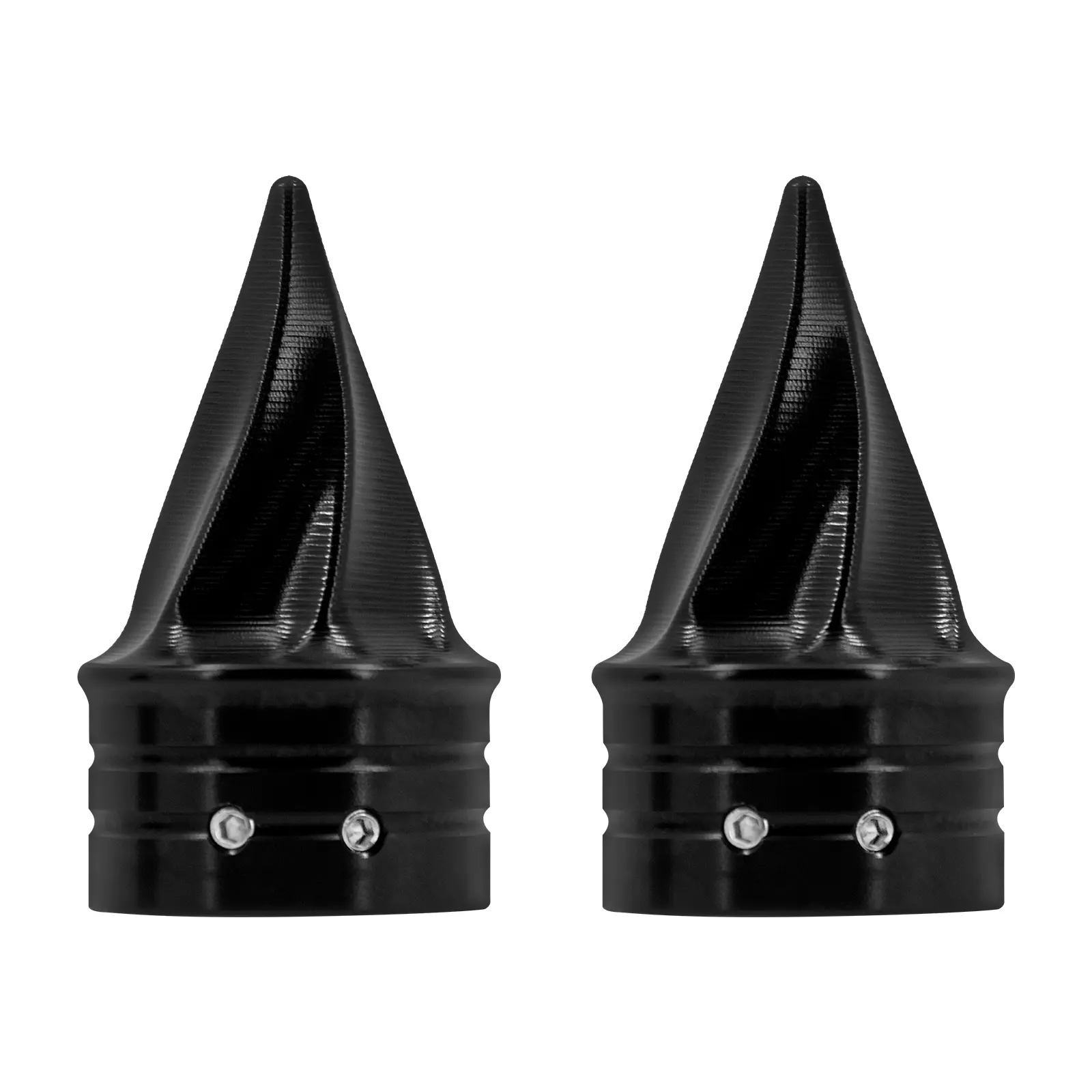 Spiked Black Front Axle Nut Cap Durable Styling Protector Direct Replacement For Harley Sportster Touring 08+