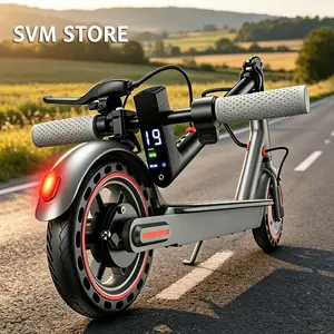 19MPH Folding Electric Scooter – 8.5" Puncture-Proof Solid Tires, 350W Motor, Long-Range Battery, Dual Braking System, App-Enabled, Portable for Adults