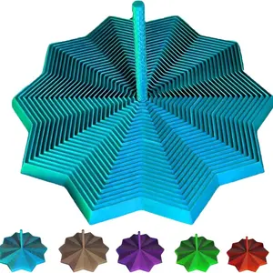 6.7Inch 3D Printed Expanded Sensory Fidget Star - Sensory Fidget Star with Handle, Colorful Whirling Spiral Design, 2026New Star Shaped Fidget Star, Relaxation Stick Solution