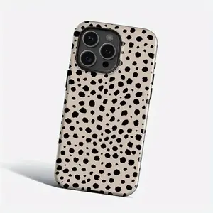 Leopard print, double-layer durable drop-proof and shock-absorbing two-in-one mobile phone case, suitable for iPhone 16 15 14 13 12 11 and other series models, can be given as a gift to friends or family