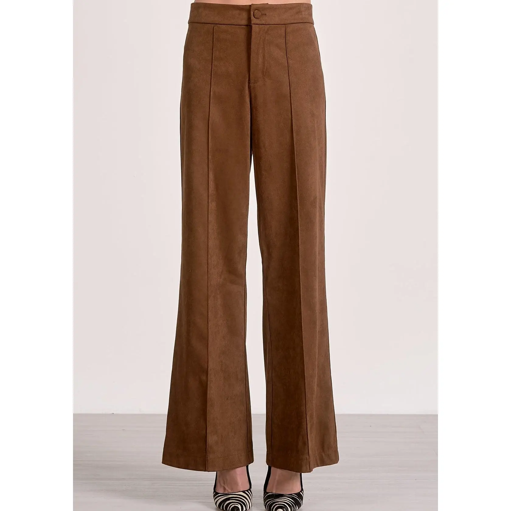 Bliss Suede Pants - Chocolate