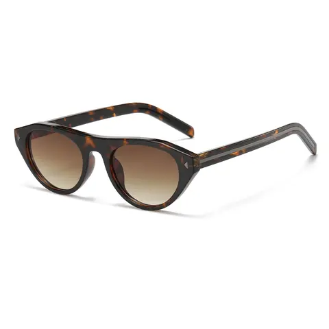 Kimorn Women's Full Rim 90s Retro Oval Cateye Trendy Frames Sunglasses - UV400 UV Protective Eye Guard, Narrow Size 00s Vintage Stylish Accessories, Casual Outing Gifts for Girlfriend