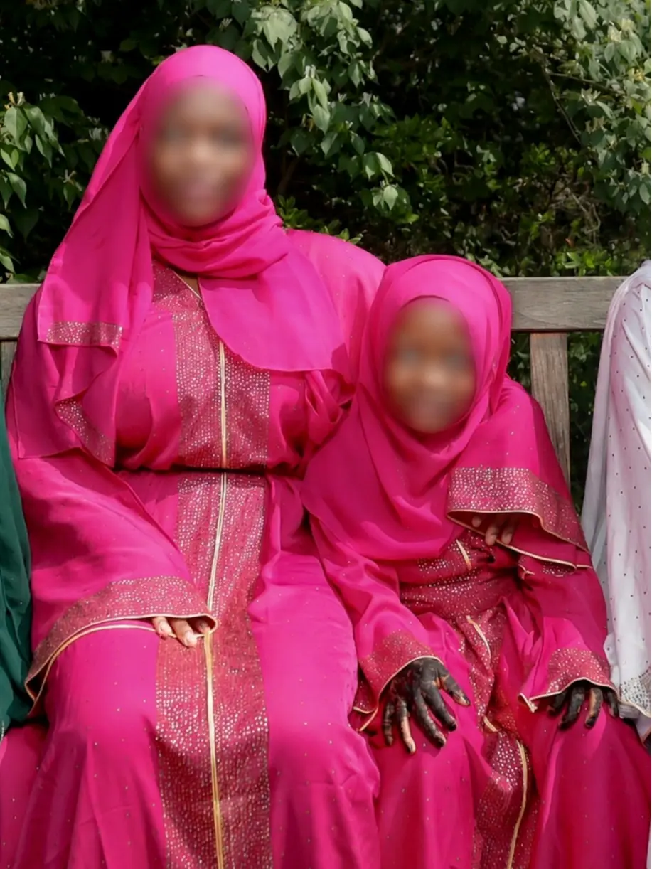 Pink Moonlight Abaya and Hijab Set