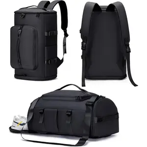 Gym Bag for Men and Women Sports Duffle Bag Travel Backpack Weekender Overnight Bag with Shoes Compartment and Wet