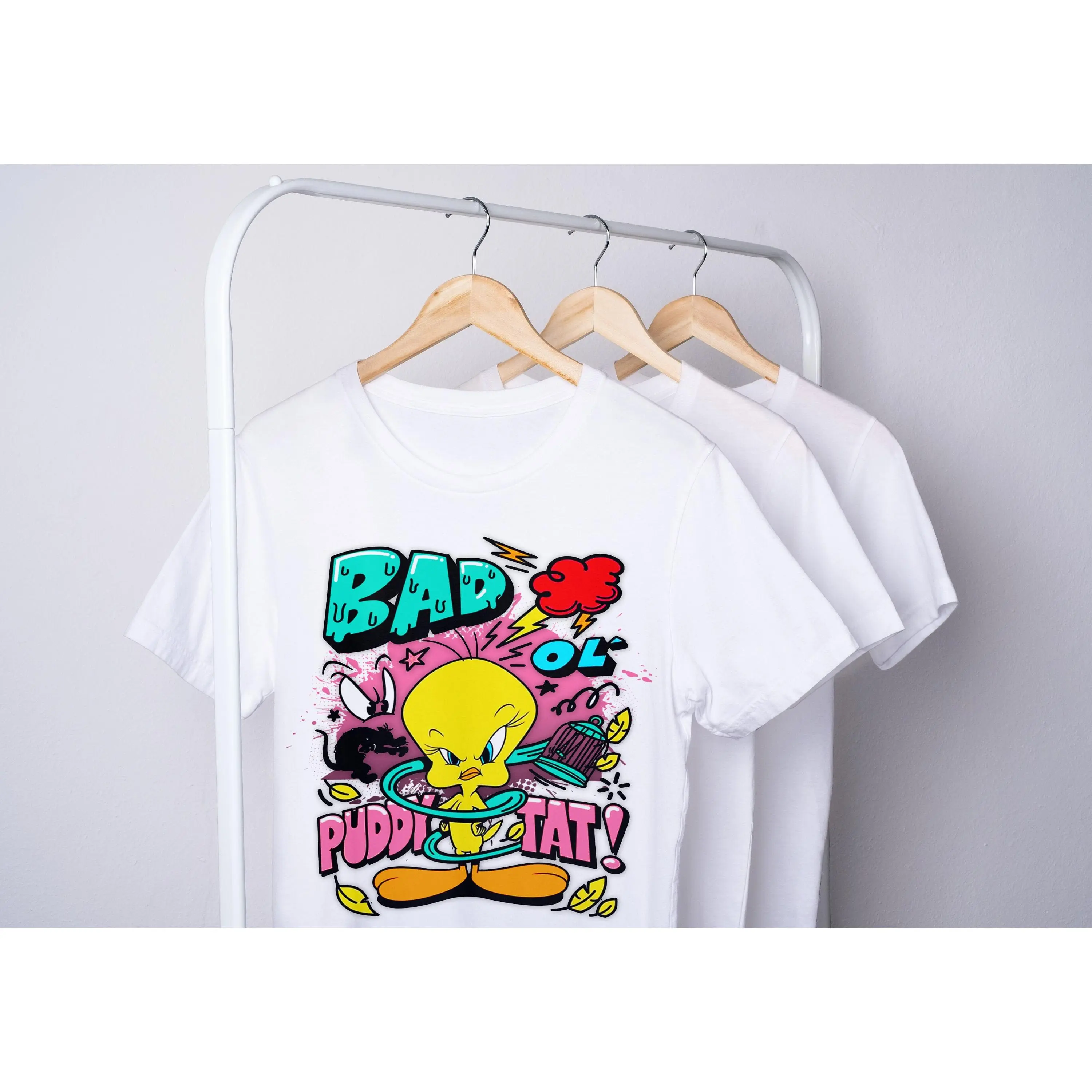 Tweety Bird t-shirt, Cartoon t-shirts, Looney tunes t-shirts.