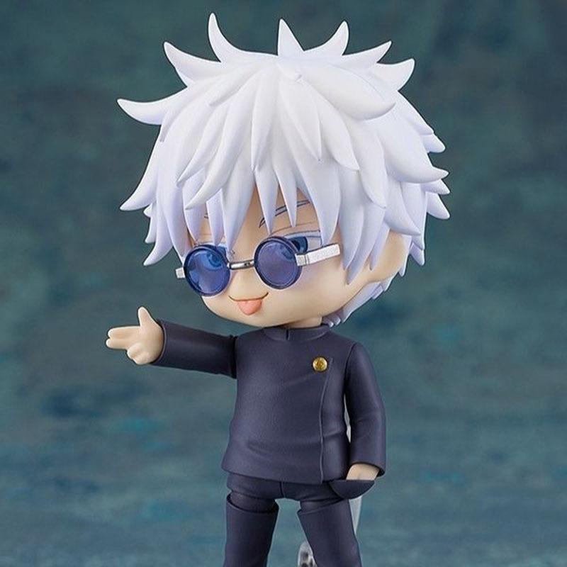 Anime Jujutsu Kaisen Gojo Satoru Joint mobility Action Figure PVC Model doll Toy Q-version nendoroid Desk Decor Gifts boxed