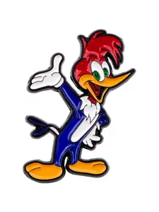 Adorable Woodpecker Brooch Pin, Cute Animal Design Badge, Personalized Fashion Accessory, Perfect Gift for Friends & Colleagues, Durable Metal Pins