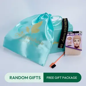 Asteria Hair Gifts With HD Wig Cap & Elastic Band & Brush & Stain bags & Duck Bill Clips