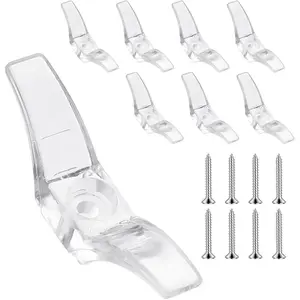 8 PCS Window Blind Cord Holder, Shade Cord Holder Window Blind Cord Cleats, Shade String Holder, Window Shades String Holder, Window Blind Cord Winder, Window Blind String Holder with Screws