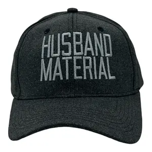 Husband Material Hat Funny Sarcastic Novelty Cap Funny Hats Funny Sarcastic  Novelty Caps for Men Black - Standard