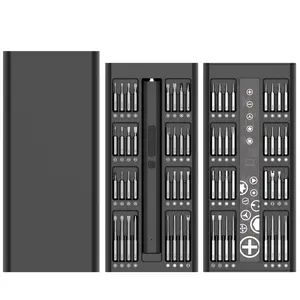 Mini , 66 in 1  Kit, 2 Torque Settings, Pop-Up Magnetic Case, Precision Screwdriver Cordless Repair Tool for Eyeglasses,Laptop,Watch,Camera,Console professtional metallic