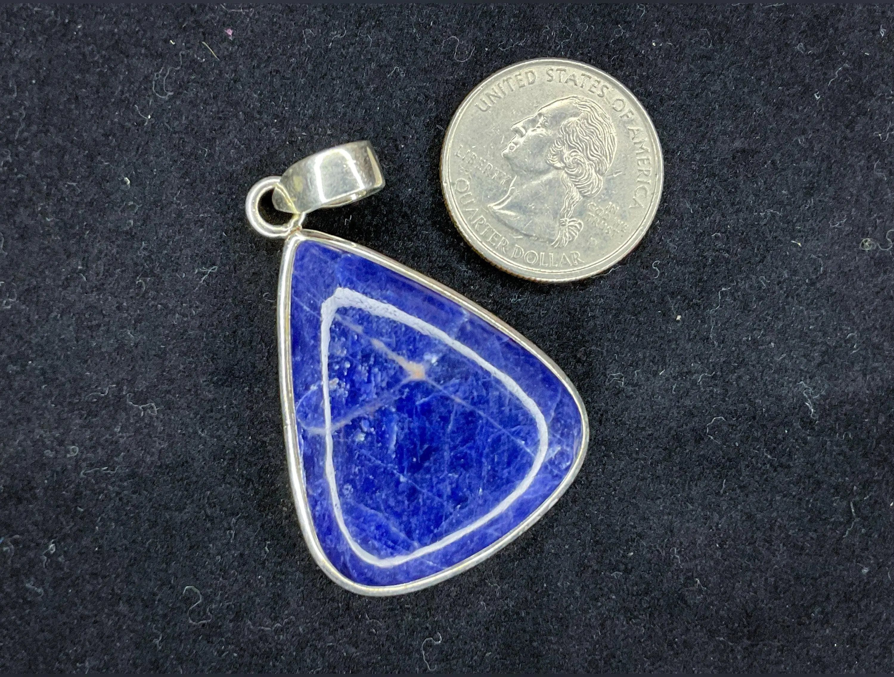 Sodalite Sterling Silver Pendant