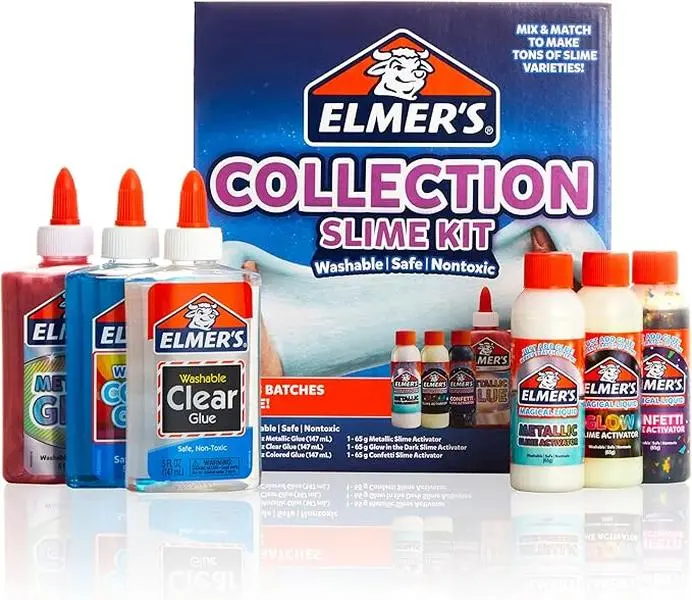 Collection Slime Kit, Washable, Nontoxic, 6 Count - Includes Metallic, Clear, Colored Glue, Magical Liquid Slime Activators 4.6 4.6 out of 5 stars   (3,789)