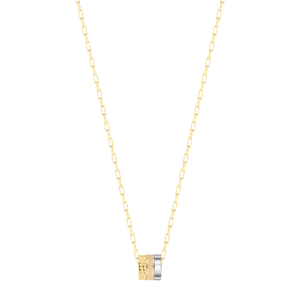 WEWA TUBE BEIGE CHIP NECKLACE