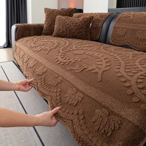 Modern Plush Sofa Cushion, Single Piece Design, Suitable for Office Living Room Bedroom, Anti-Cat Scratch Dog Chew Resistant, Washable Sofa Slipcover