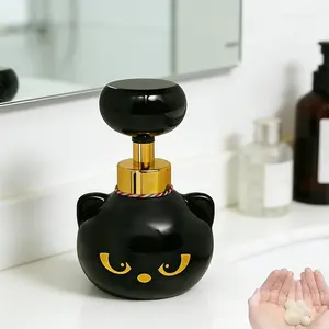 [Get kids to love washing their hands] Cat Paw Foam Soap Dispenser - Refillable Foaming PumpThat Prints Paw-Shaped Foam -Fun Bathroom &Kitchen Hand Soap Bottle for Kids, Cat Lovers &Holiday Gift christmas gift ideas paw-shaped foam cat  soap  dispenser